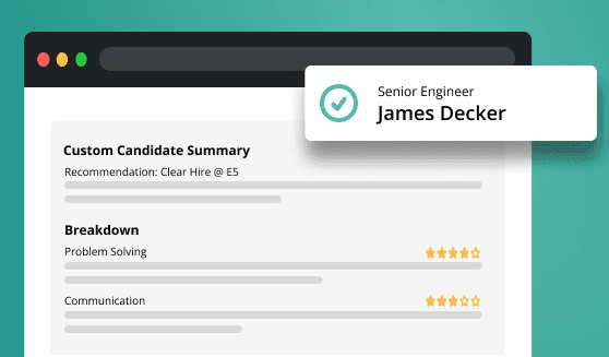 Interview and hire faster