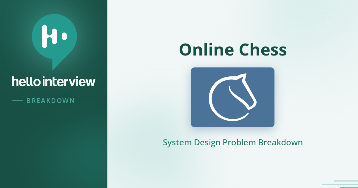 Design an Online Chess Platform | Hello Interview System Design in a Hurry
