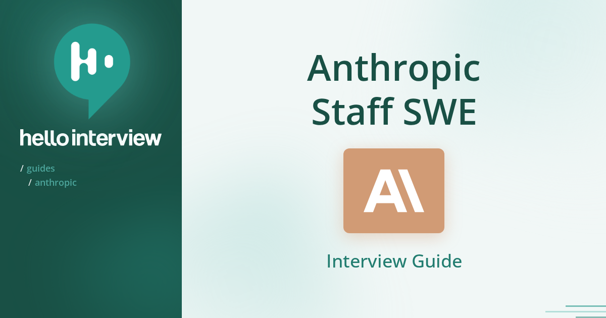 Anthropic Staff Software Engineer Interview Guide (2026)